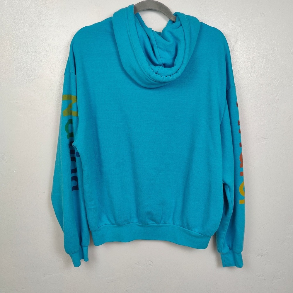 Aviator Nation Hoodie Size Small Blue Surf Graphic Sleeve Logo Retro Surfcore - Picture 7 of 10